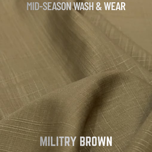 Excellent Wash & Wear - Military Brown