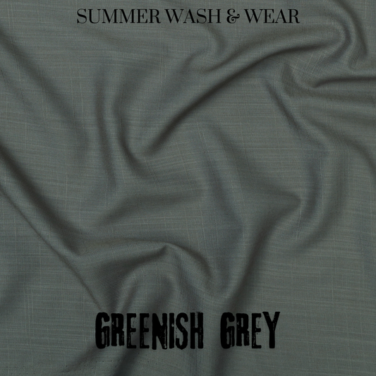 Excellent Wash & Wear - Greenish Grey