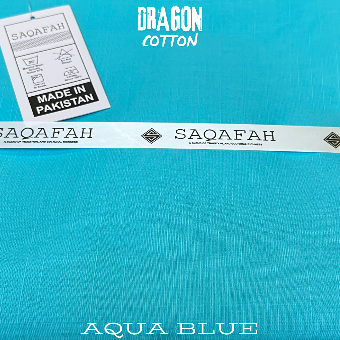 DRAGON COTTON - AQUA BLUE