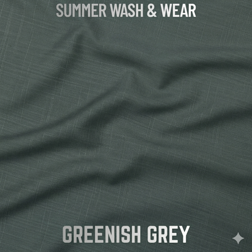 Excellent Wash & Wear - Greenish Grey