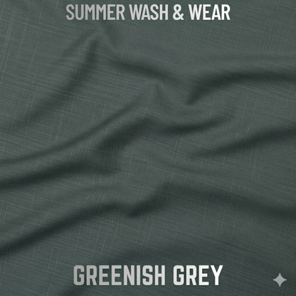 Excellent Wash & Wear - Greenish Grey