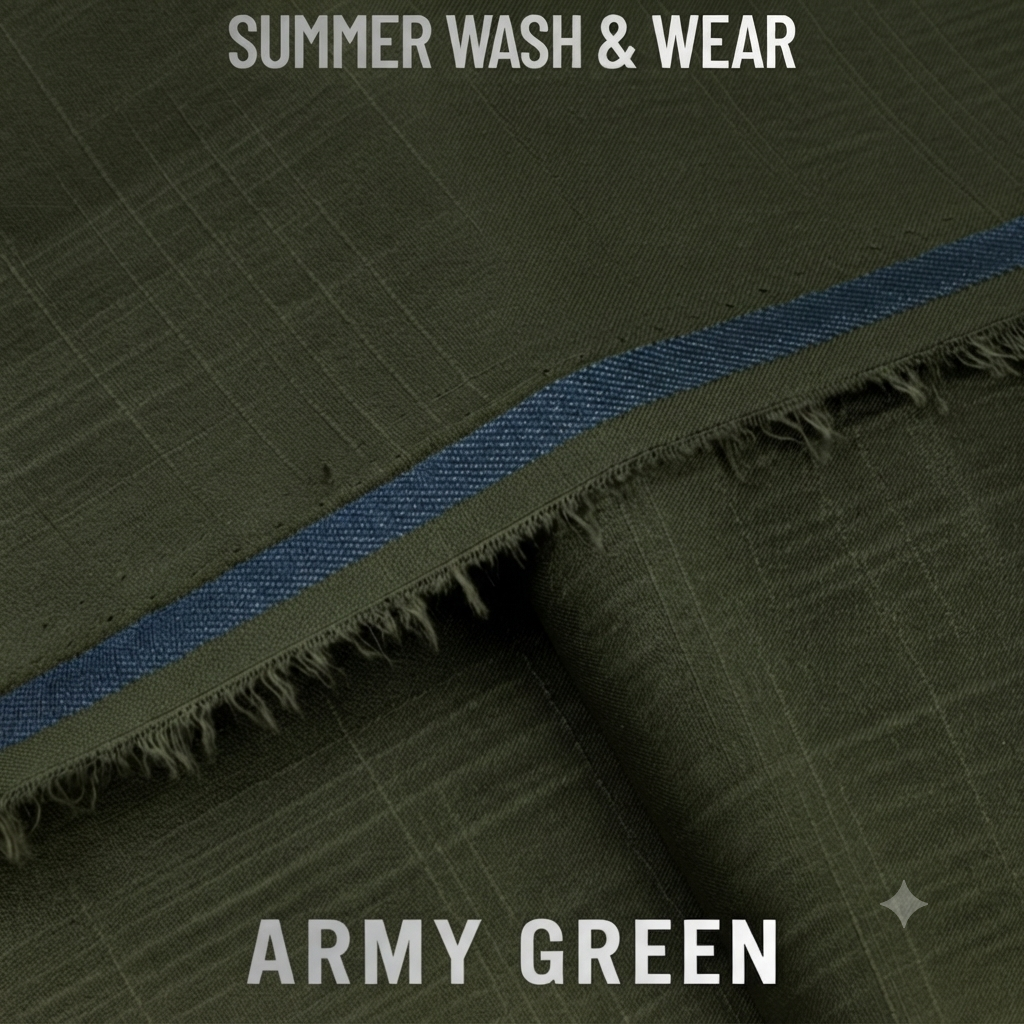 Excellent Wash & Wear - Army Green