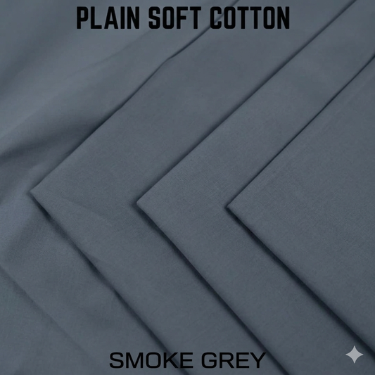 Signature Plain Cotton - Smoke Grey