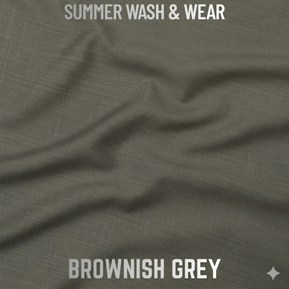 Excellent Wash & Wear - Brownish Grey