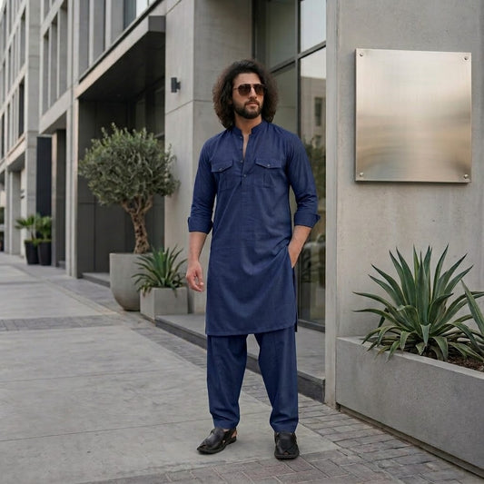 Excellent Wash & Wear - Navy Blue